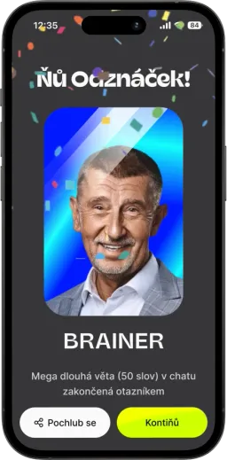 Motivation and gamification — screen from the app