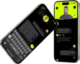 Conversation with AI avatar — screen from the app